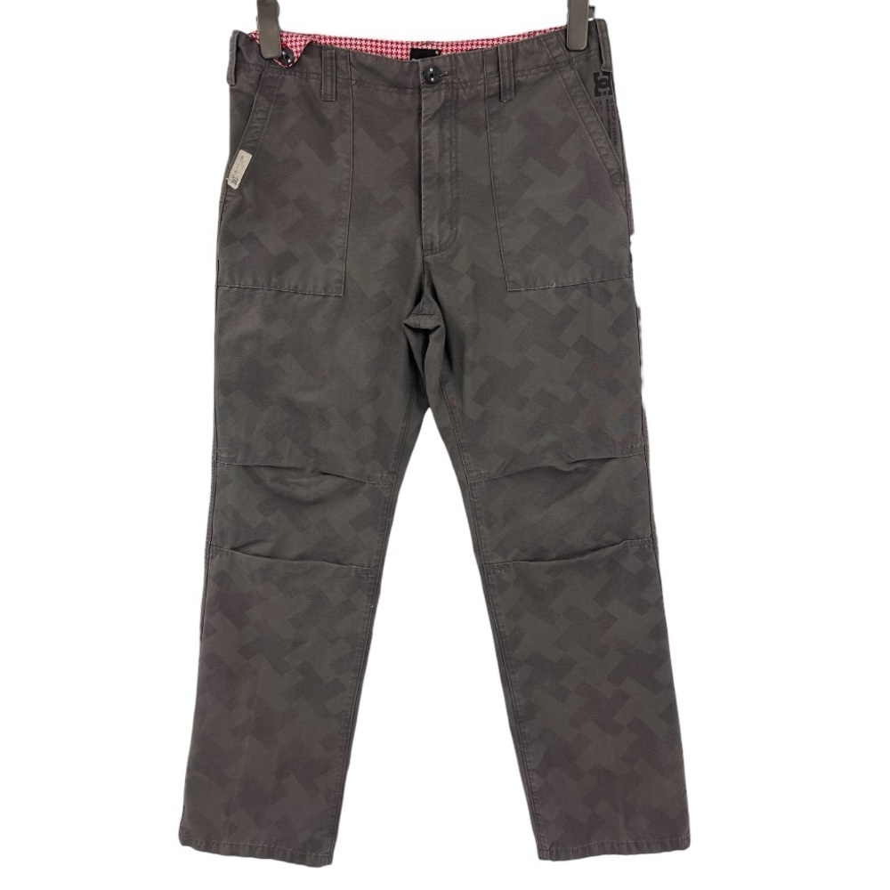 KEY US Men’s Graphite Rip Stop Double Knee Dungaree Straight Work Pants